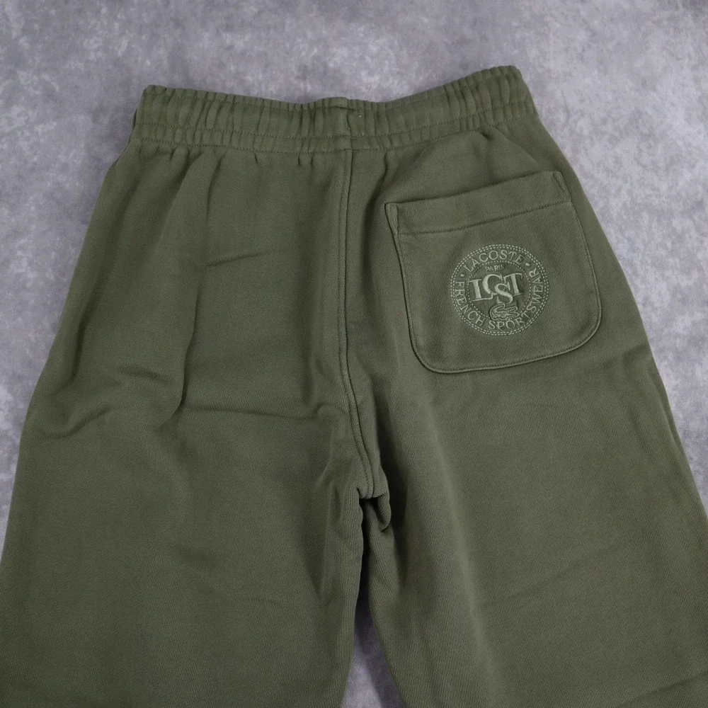 Lacoste Sweatpants Joggers Mens 34 Olive Green Embroidered Logo French Athletic